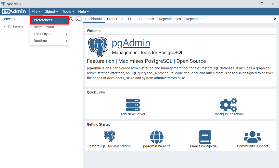 [PostgreSQL] pgAdminを日本語に設定する方法  ましましブログ